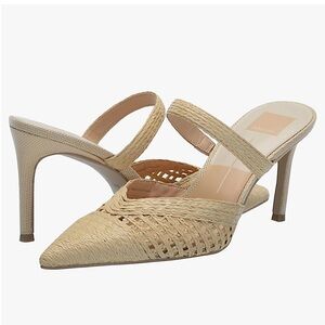 NEW in box Dolce Vita Raffia Kaline Heels, size 9